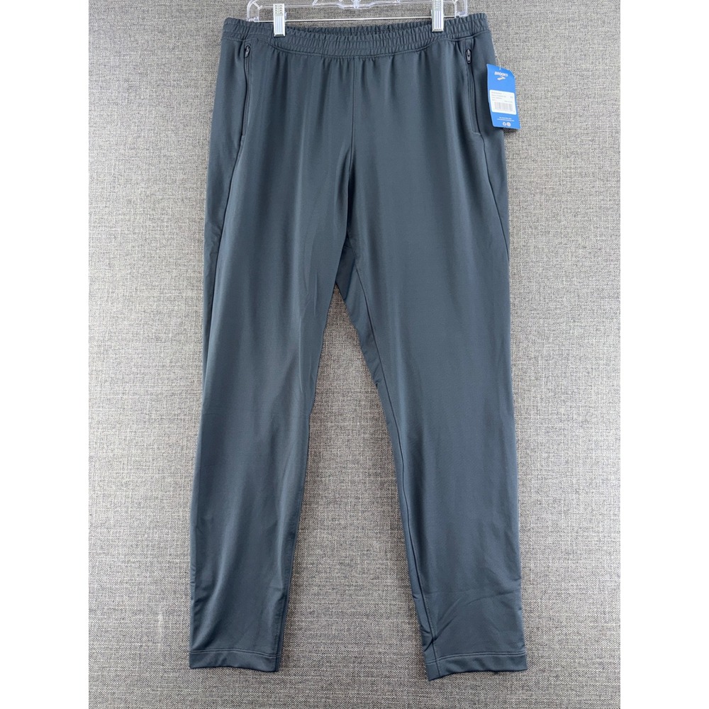 Brooks Spartan Pant Mens Large Asphalt Grey Running Training Trousers 211365